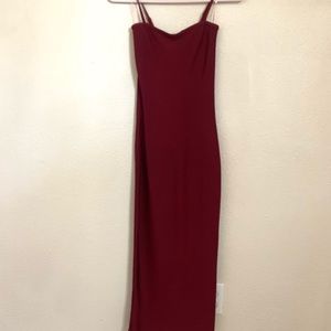 House of CB Maroon Body Con Dress